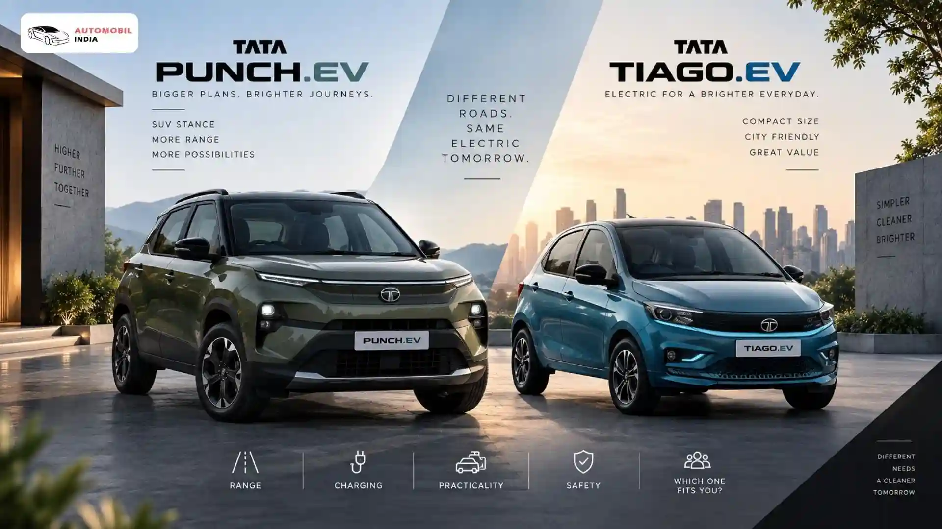 Tata Punch EV vs Tiago EV: Range, Charging and Which One Makes Sense