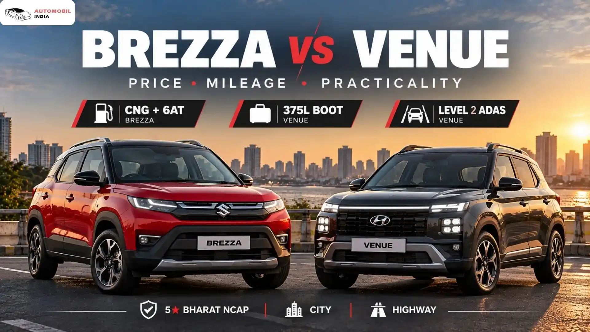 Maruti Brezza vs Hyundai Venue: Price, Mileage and Practicality