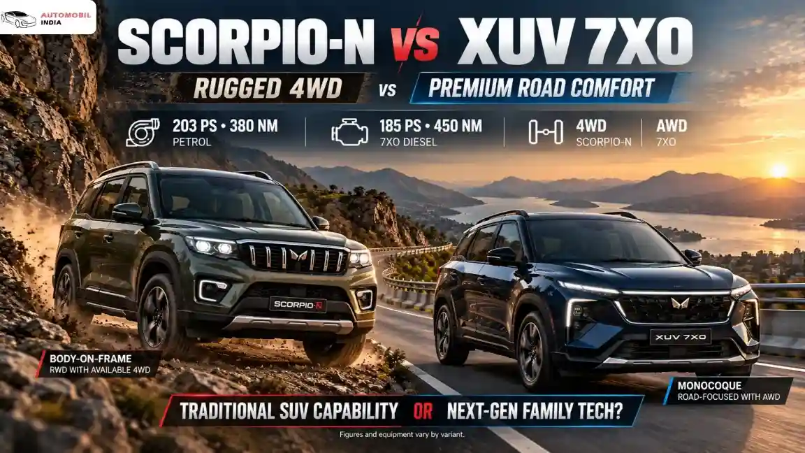 Mahindra Scorpio N vs Mahindra XUV 7XO: Which SUV Fits Your Needs?