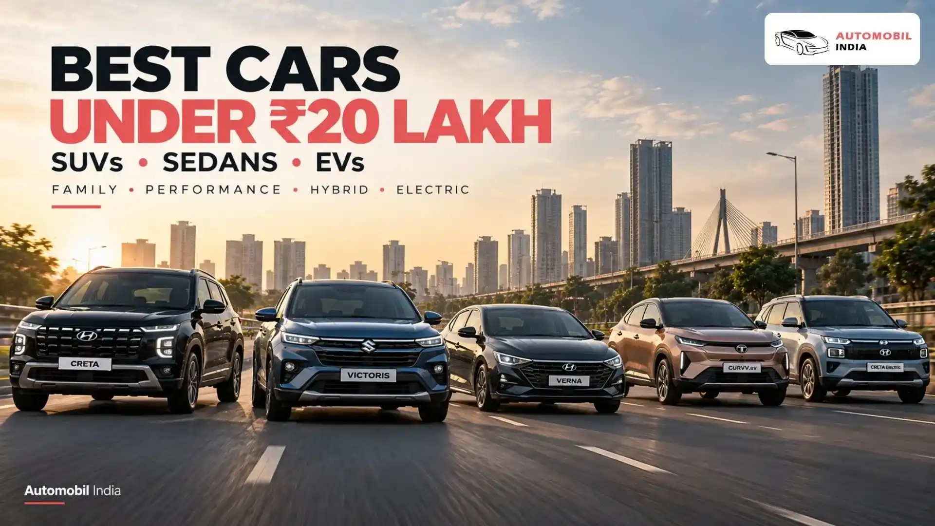 Best Cars Under ₹20 Lakh in India: SUVs, Sedans and EVs Compared