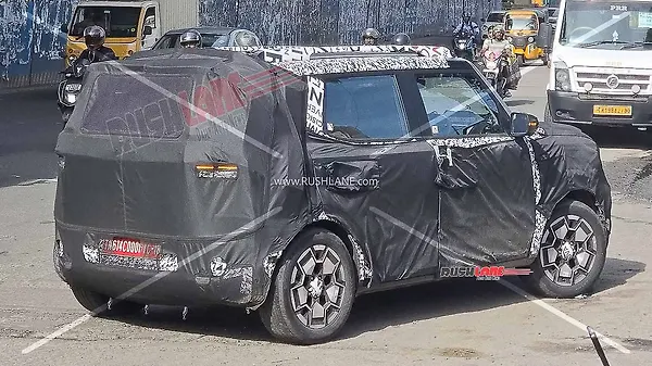 Upcoming Hyundai Sub-4m EV Spotted on Test Again in India