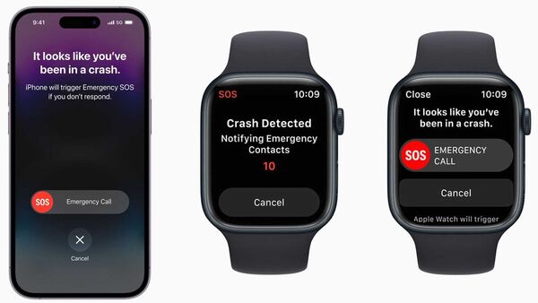 New iPhone 14 series and Apple Watch come with crash detection feature.