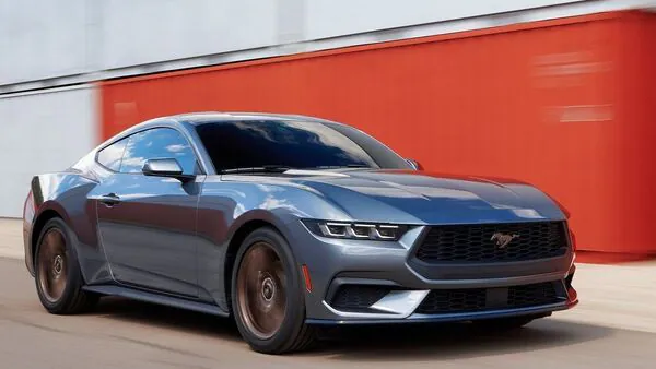 The 2023 Mustang retains its iconic design. It will be offered in two engine options.