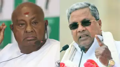 Deve Gowda defends alliance with BJP, says 'will never let minorities down'; Siddaramaiah takes a dig at JD(S), asks 'are they still secular?'