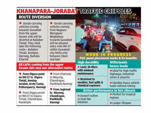Residents & truckers face daily ordeal on NH-27 amid roadwork