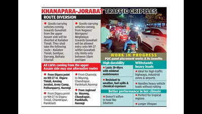 Residents & truckers face daily ordeal on NH-27 amid roadwork