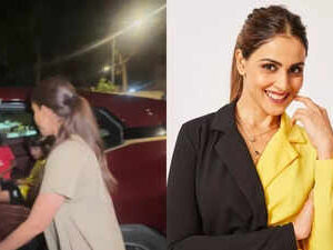 Genelia D'Souza narrowly escapes car mishap as driver starts moving while she prepares to sit
