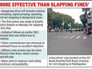 Cops start arresting bus drivers for rash driving to make city roads safer