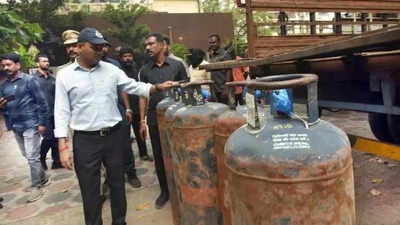 Graveyard turned LPG hub: Hyderabad police seize 414 cylinders worth Rs 21L in Banjara Hills, arrest 10; gas sold at 3x price
