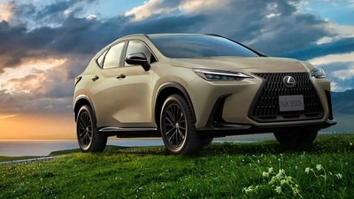 Lexus NX 350h Overtrail comes with higher ground clearance when compared to the standard model.