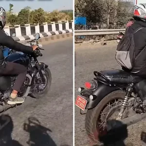 Triumph Bonneville 400 Spied Testing yet Again in India