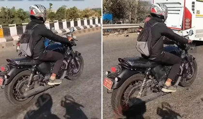 Triumph Bonneville 400 Spied Testing yet Again in India