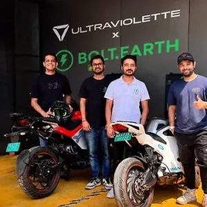 Ultraviolette and Bolt.Earth Cross 130 Fast-Charging Stations