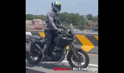 Upcoming Royal Enfield Himalayan 750 spotted testing