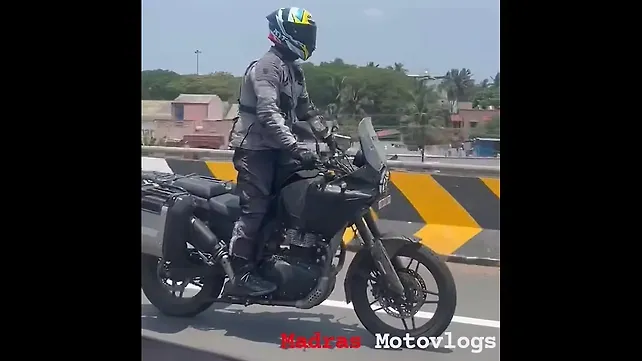 Upcoming Royal Enfield Himalayan 750 spotted testing