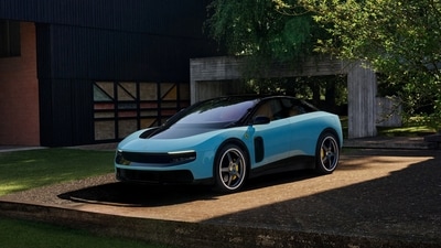 Ferrari's first fully electric car "Luce" in this handout image obtained by Reuters May 25, 2026, after the luxury sports car maker unveiled the model. (Via Reuters)