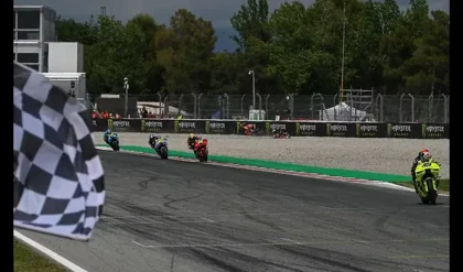MotoGP 2026:  VR46 Ducati's Fabio Di Giannantonio wins chaotic Catalunya GP