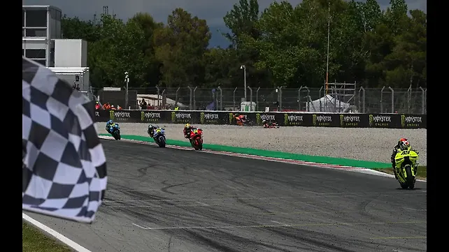 MotoGP 2026:  VR46 Ducati's Fabio Di Giannantonio wins chaotic Catalunya GP