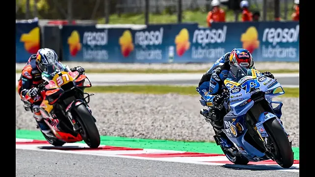MotoGP 2026: Gresini Ducati's Alex Marquez wins thrilling Catalunya GP Sprint
