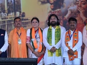 Nisith Pramanik was with the TMC until 2019, when he defected to the BJP and won the Cooch Behar Lok Sabha seat. (Samir Jana/Hindustan Times)