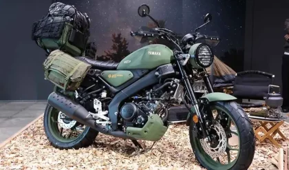 Yamaha XSR155 Olive-green Custom Unveiled in Japan