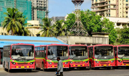BEST employees protest in Mumbai