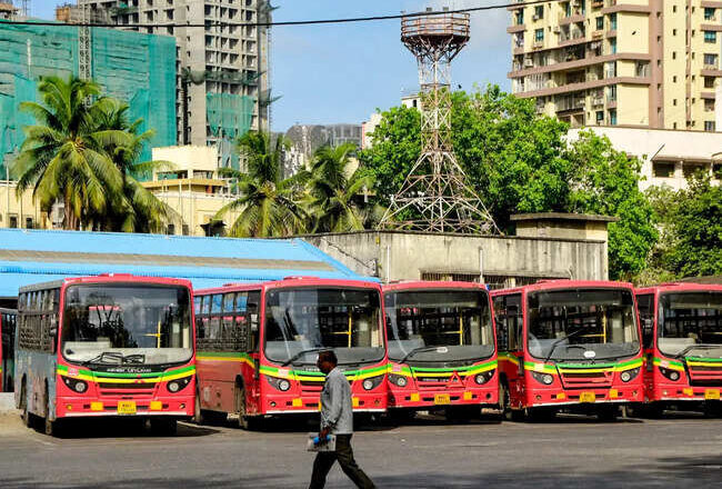 BEST employees protest in Mumbai