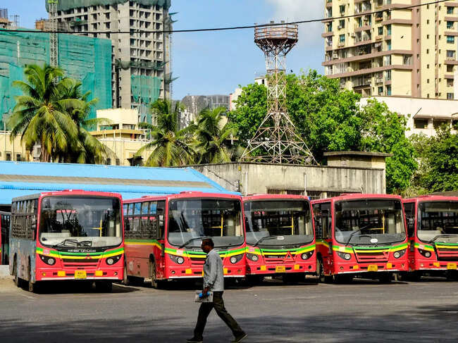 BEST employees protest in Mumbai