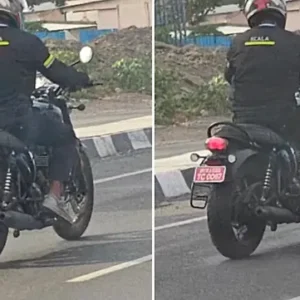Upcoming Triumph Bonneville 400 Spied Testing Again