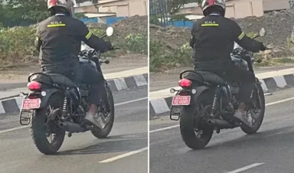 Upcoming Triumph Bonneville 400 Spied Testing Again