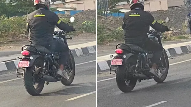 Upcoming Triumph Bonneville 400 Spied Testing Again