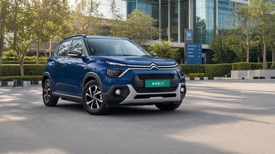 Citroen E-C3X is available with a battery-as-a-service (BaaS) option, which brings down the upfront cost to  ₹6.89 lakh, while the battery EMI is  ₹2.26 per km.
