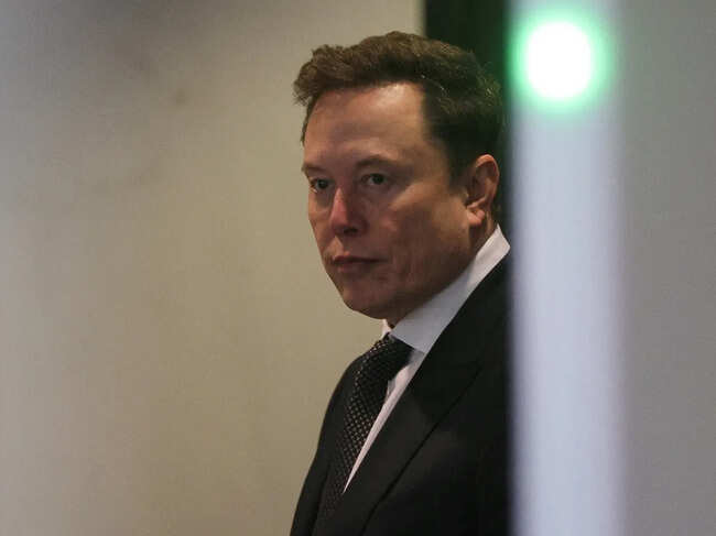 FILE PHOTO: Elon Musk at the OpenAI trial at a federal courthouse in Oakland