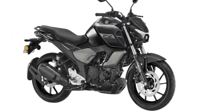 The Yamaha FZ Blue Flex is offered in a Metallic Black paint scheme.