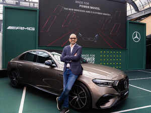 Mercedes Benz India MD & CEO Santosh Iyer at launch event  of new AMG E 53 HYBRID 4MATIC+.