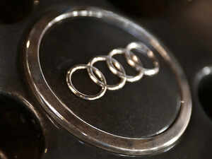 FILE PHOTO: Illustration shows Audi logo