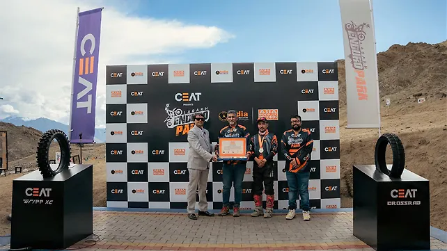 CEAT Ladakh Enduro Park Sets India and Asia Book of Records