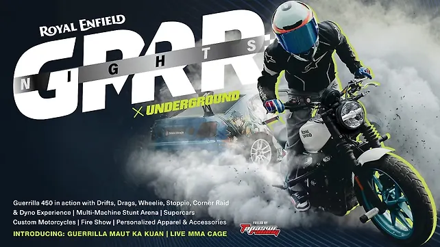 Royal Enfield GRRR Nights × Underground event to Mumbai on August 23