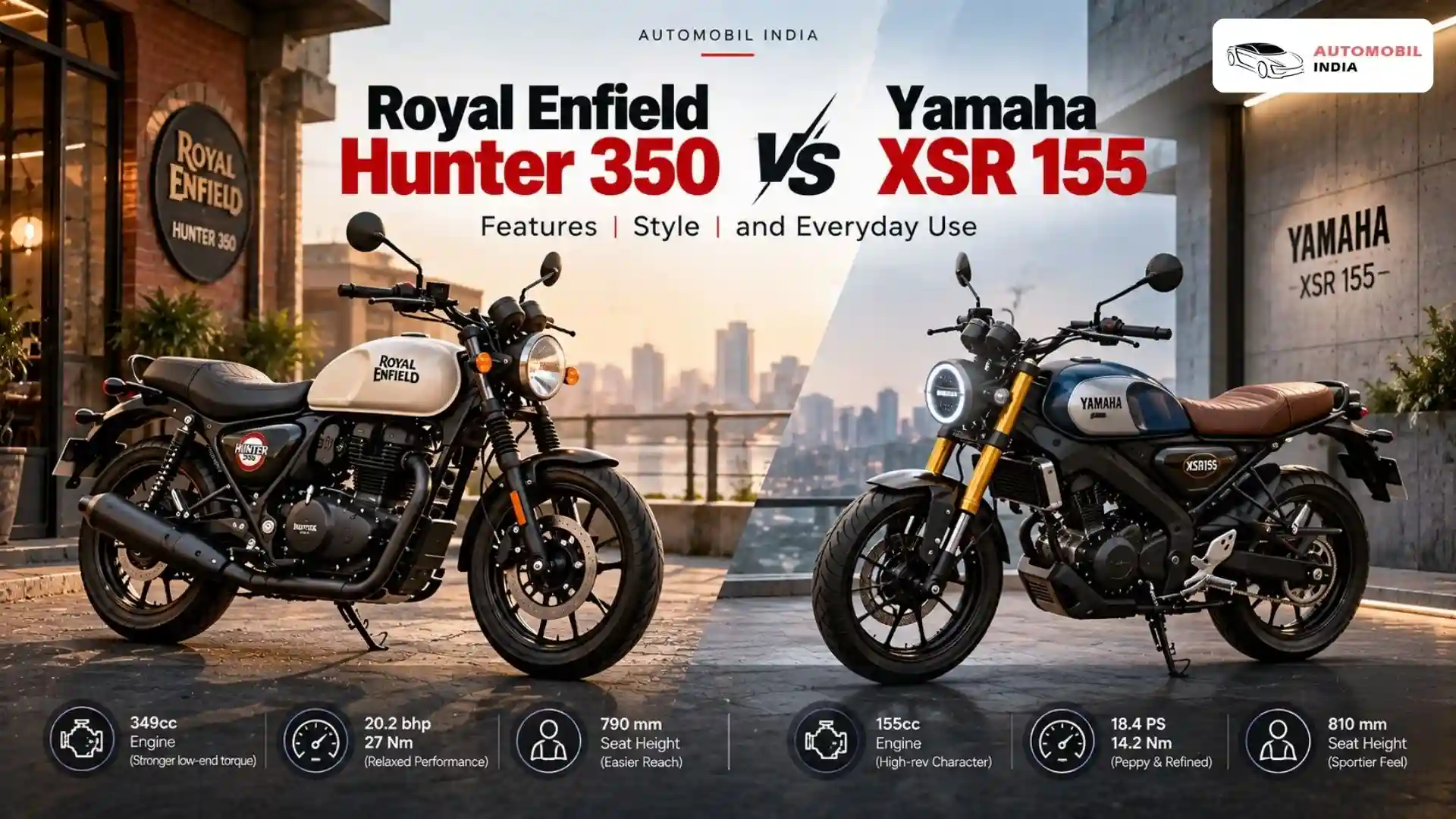 Hunter 350 vs XSR 155