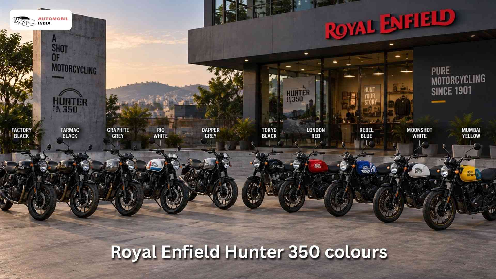 Royal Enfield Hunter 350 colours